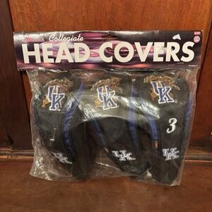 University of Kentucky Wildcats Golf Head Covers Set of 3 Datrek Collegiate New